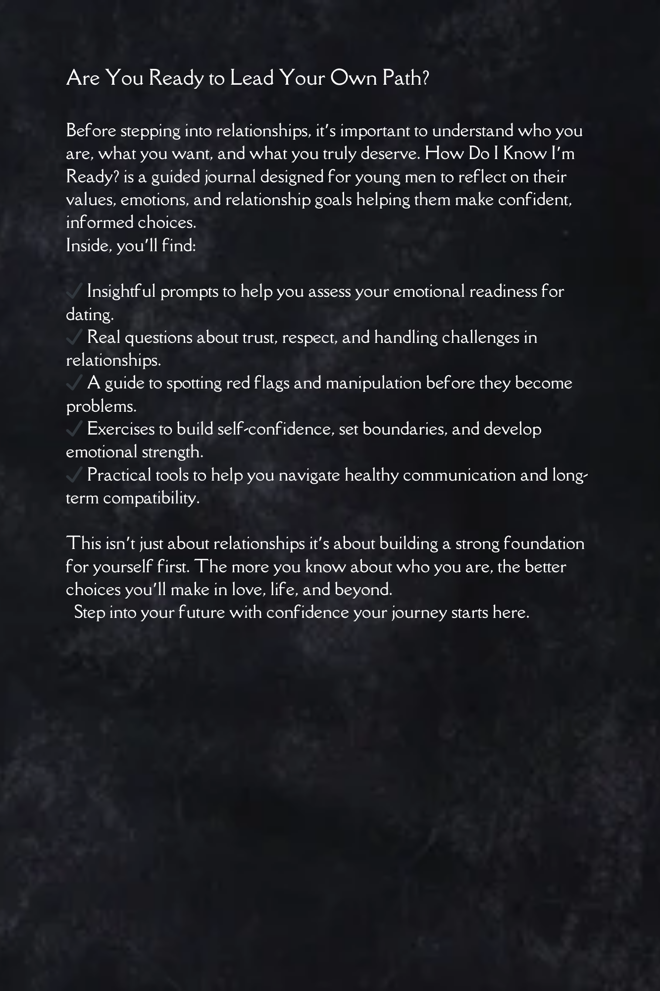 How Do I Know I'm Ready?